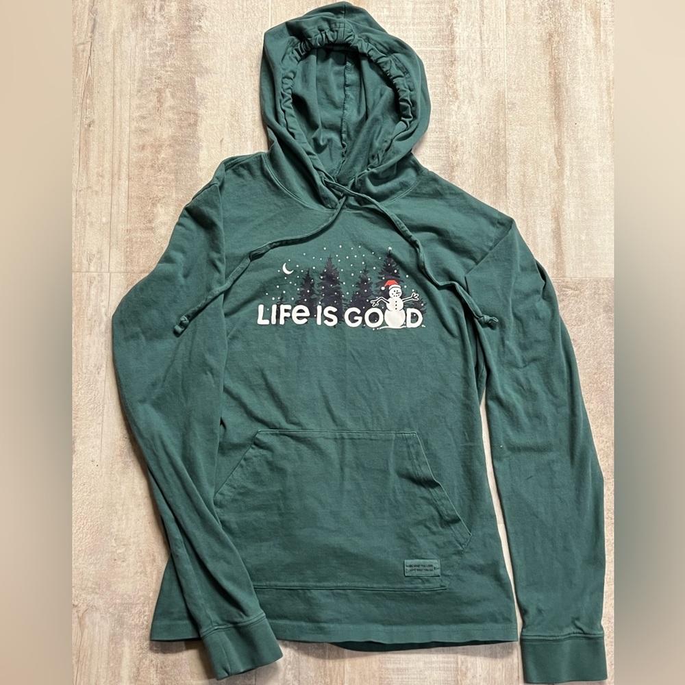 Life is good snowman long sleeve Medium
